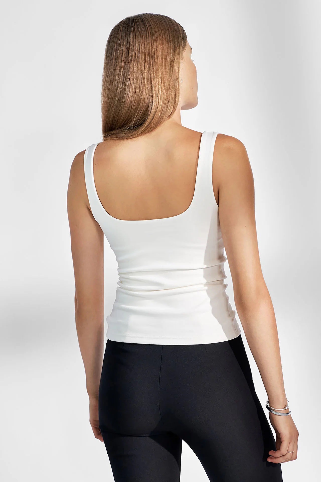 Tank Scoop back Ivory