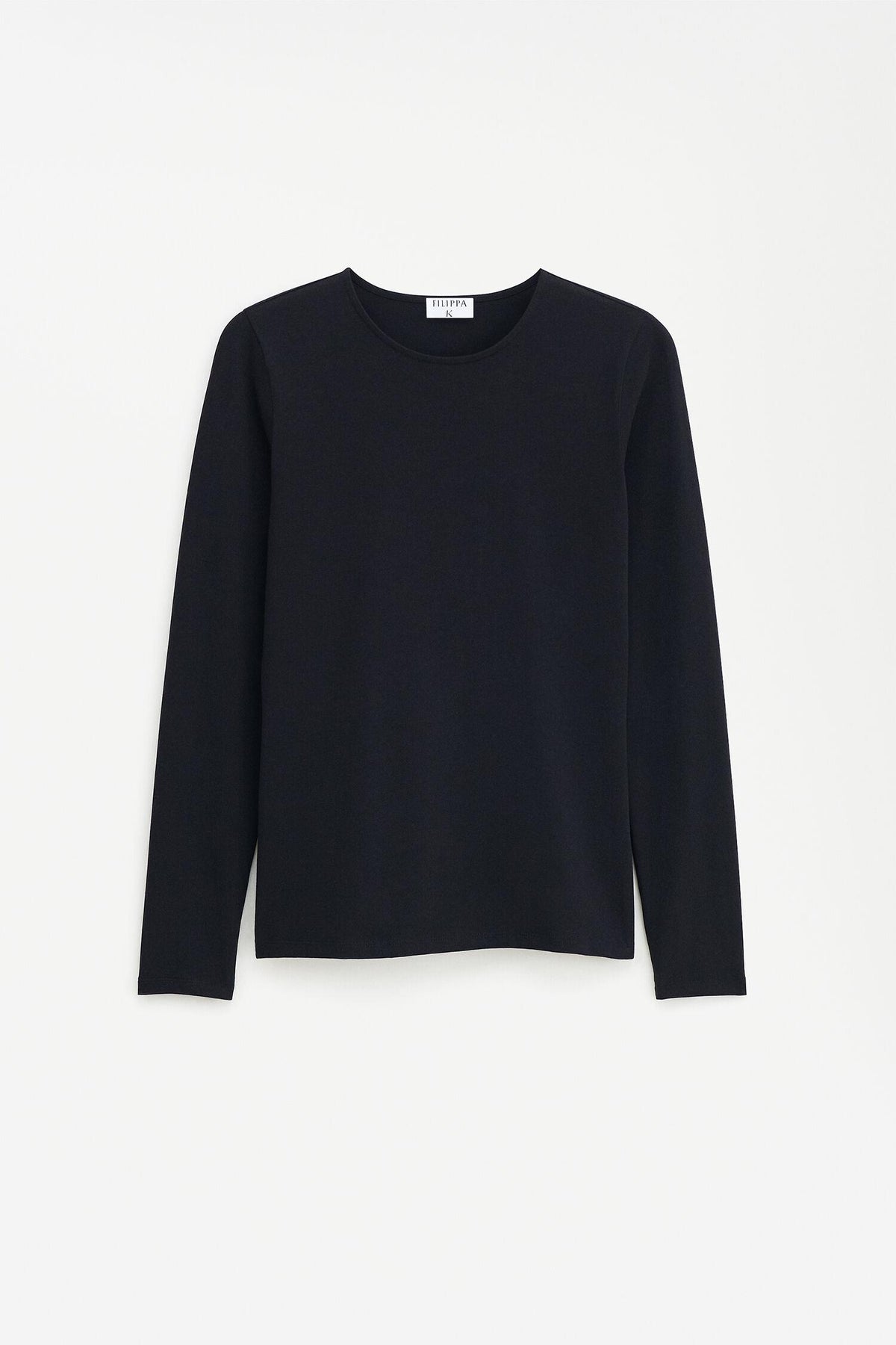 Cotton Stretch Long Sleeve Black