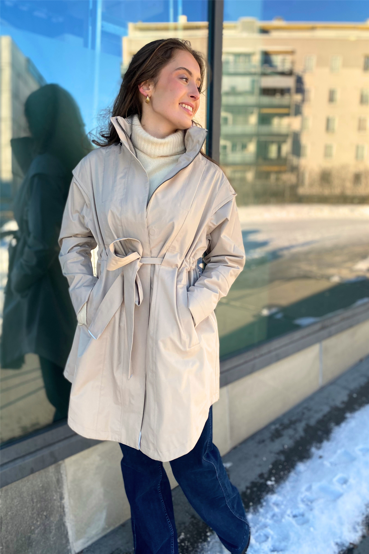Monsun Coat Sand