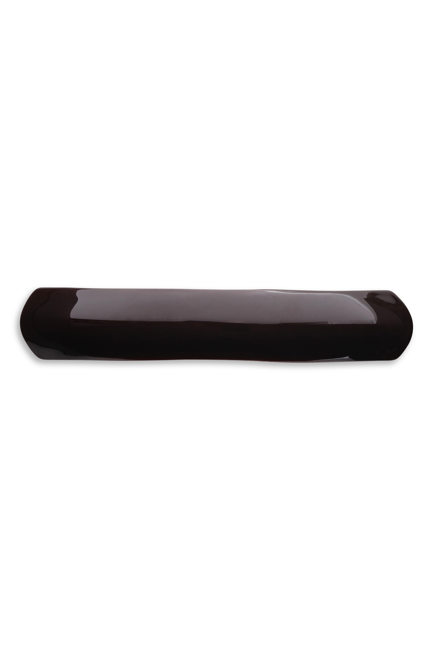 Curved Bone Clip Brown