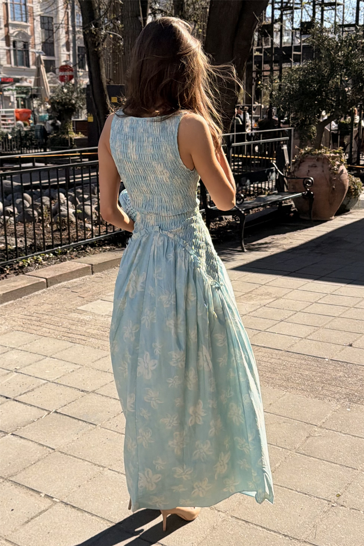 Madrid Dress Tropical Blue