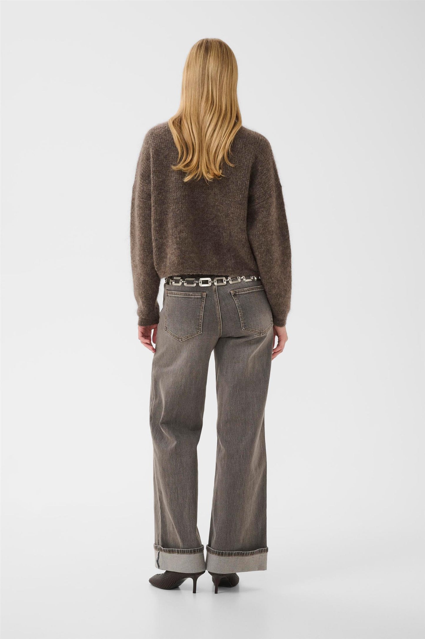 GZdebbie cardigan Chestnut Melange.
