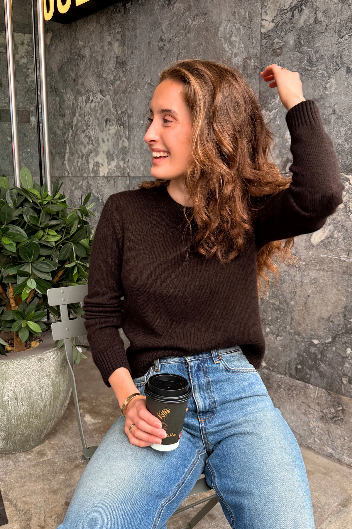 Mable Sweater Dark Oak