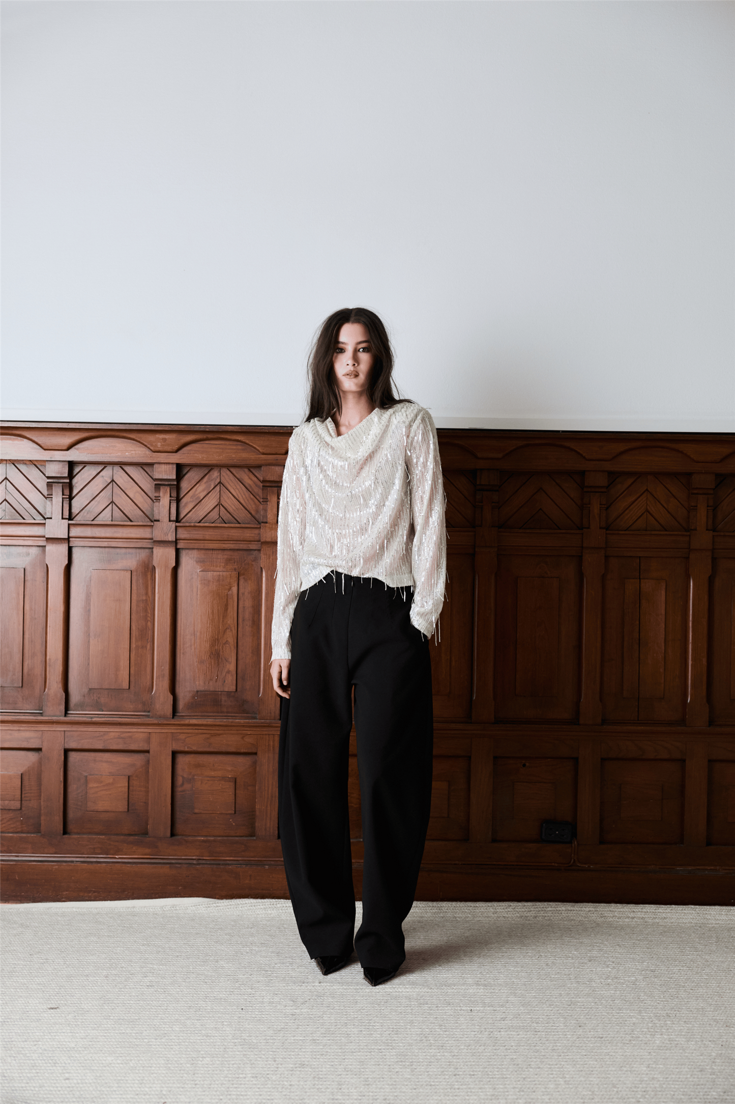 BEVERLY FRINGE TOP Lt Gold