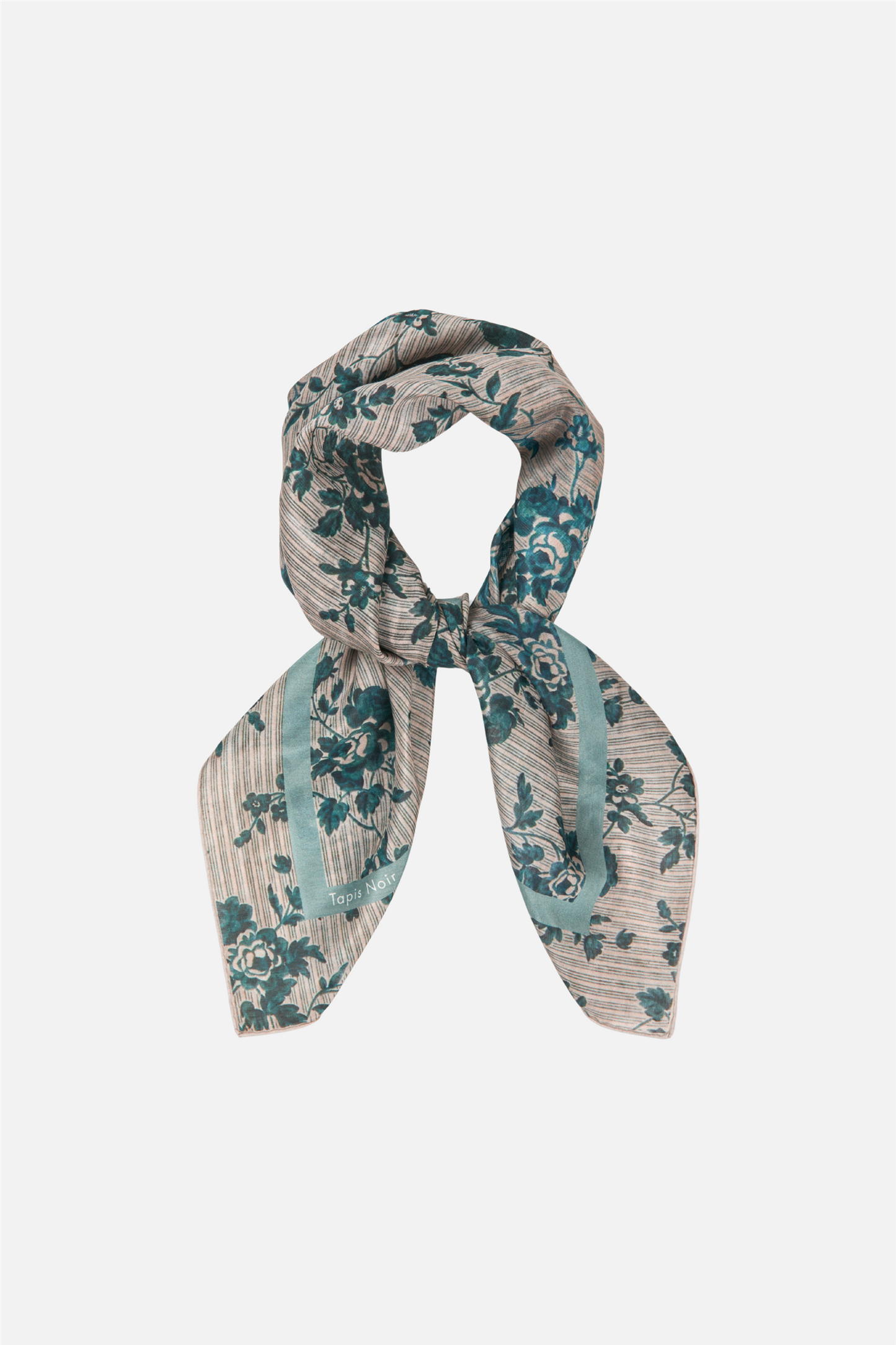 Light Blue Stripe Scarf Blue