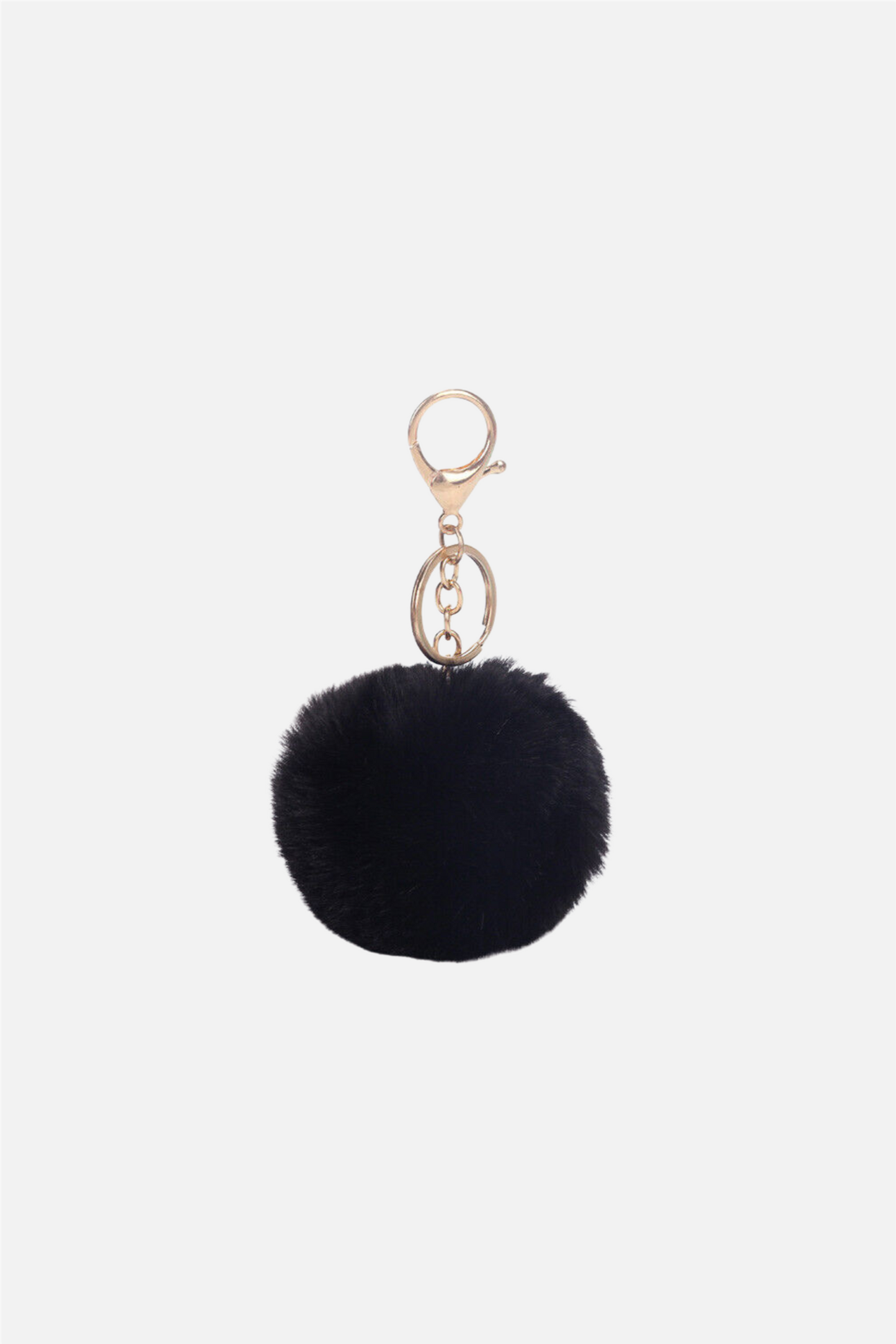 Fluffy Bag Charm Black