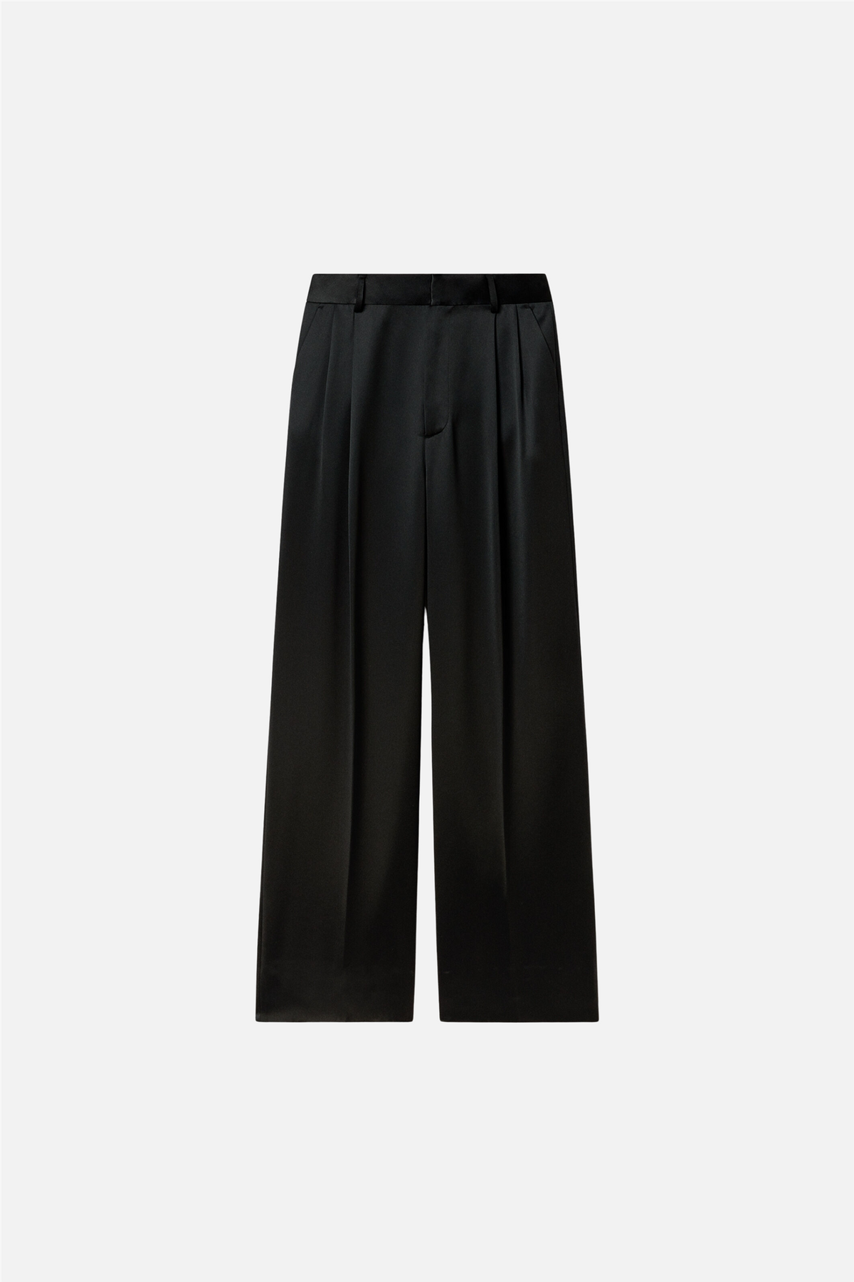 Darcey Satin Trousers Black