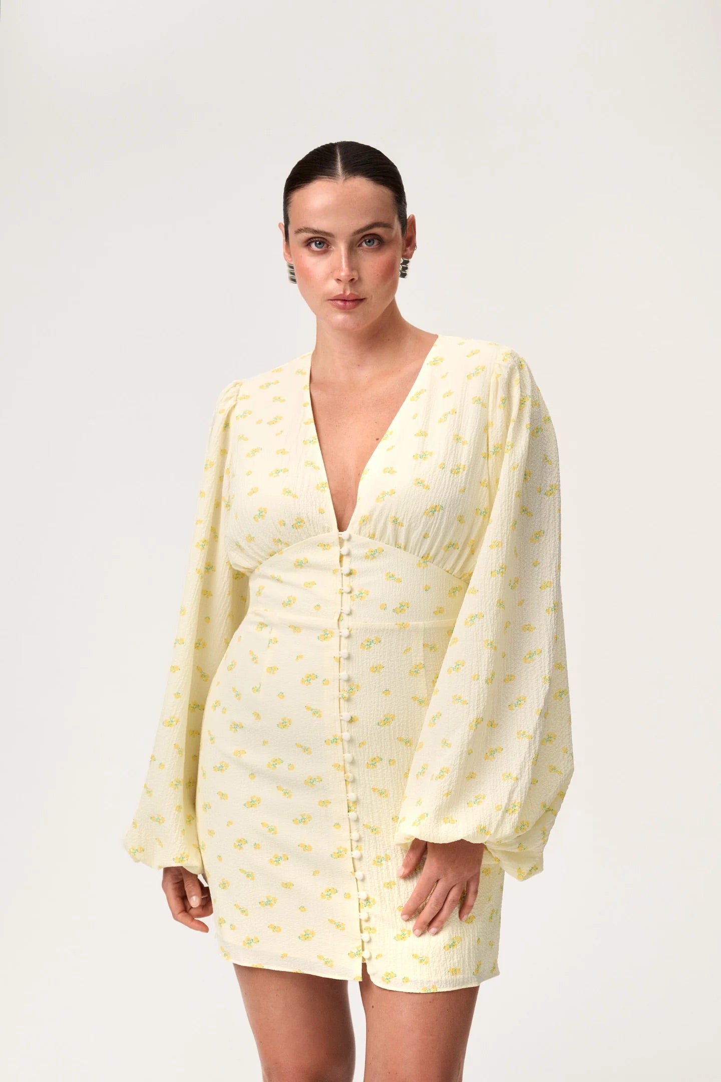 Florence Dress Pastel Yellow