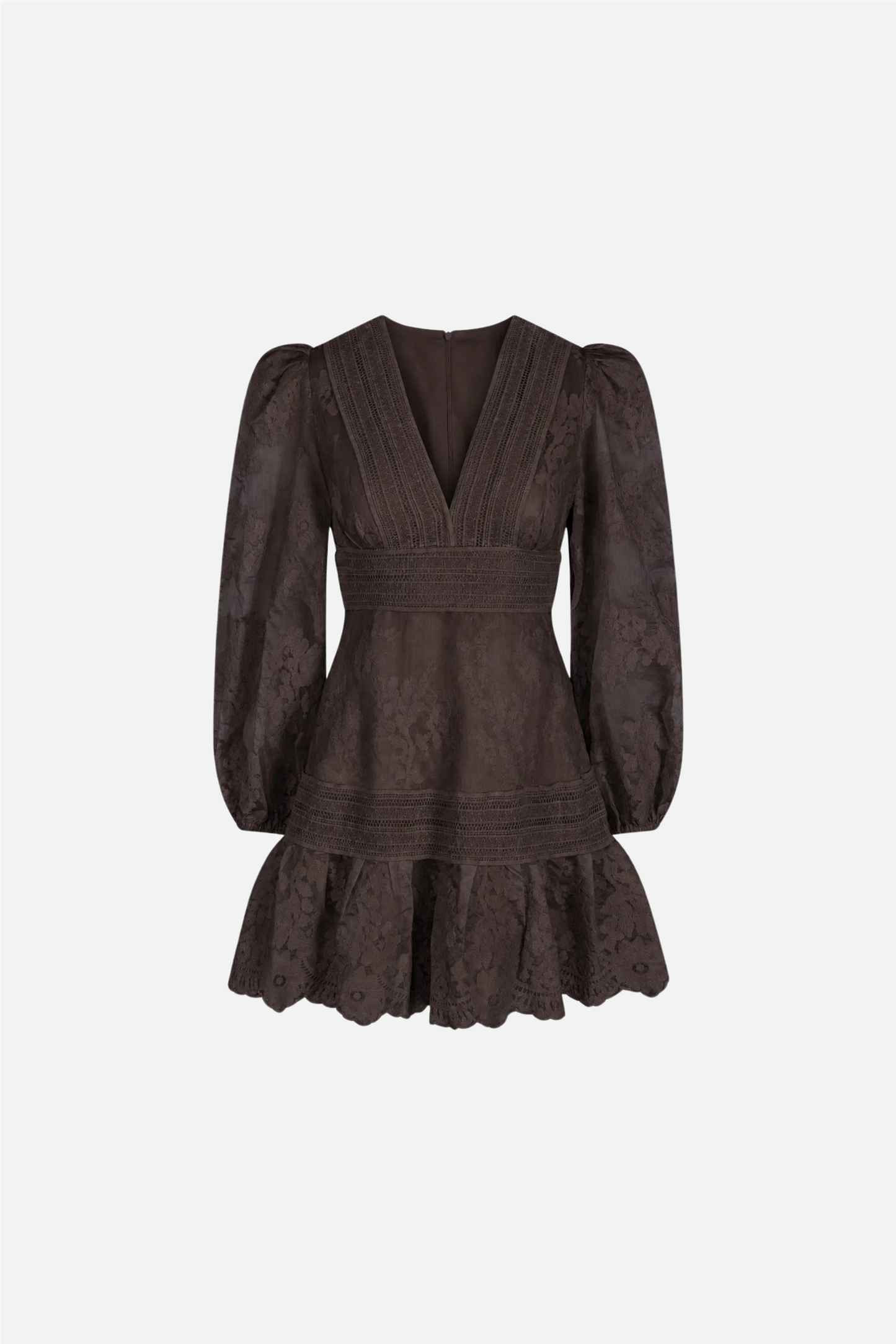Castle Lace Dress Brown.