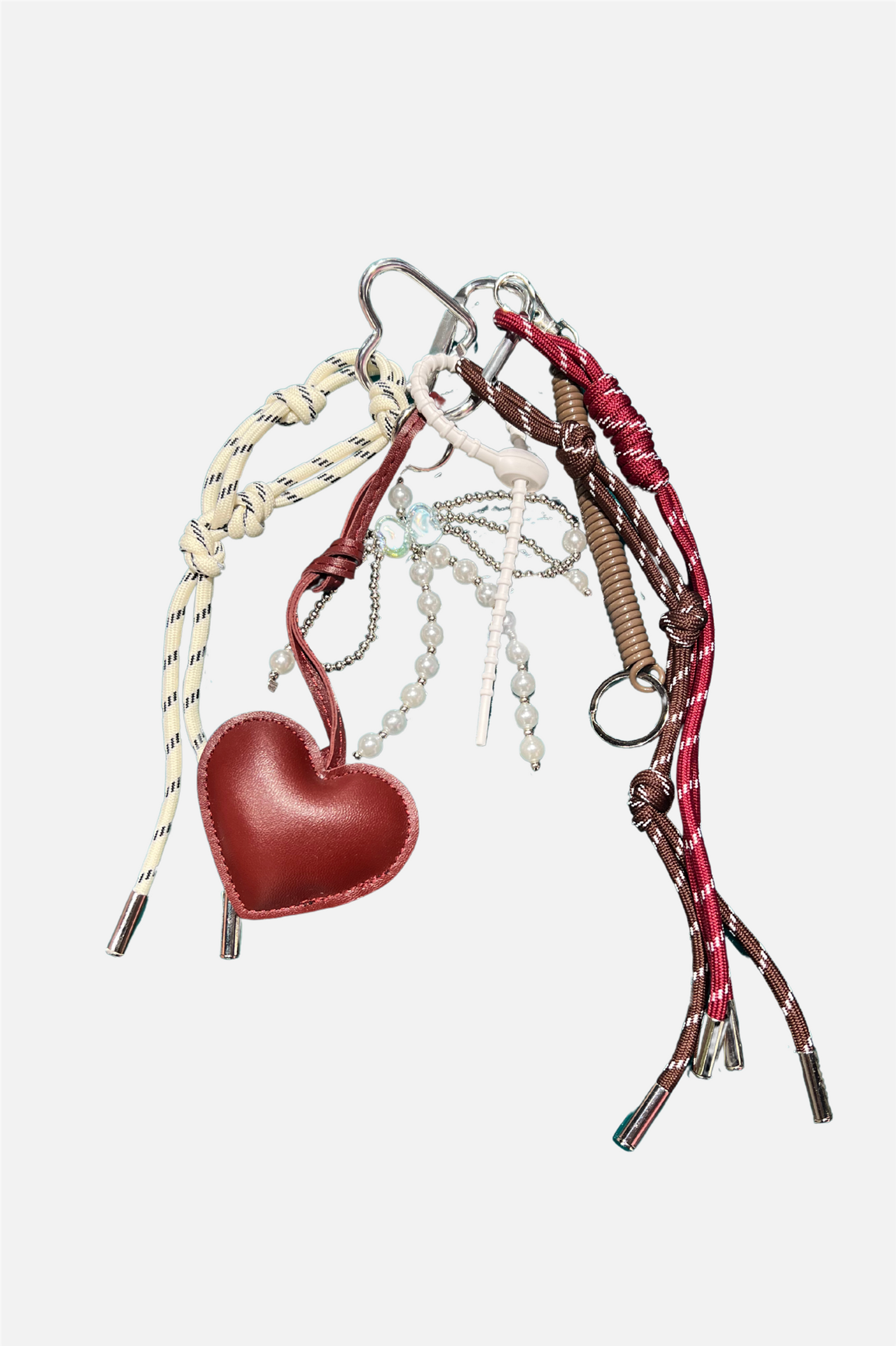 Heartstrings Bag Charm Burgundy
