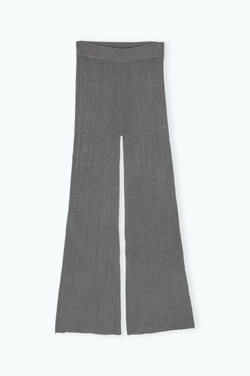 Rib Knit Pants Granite Gray