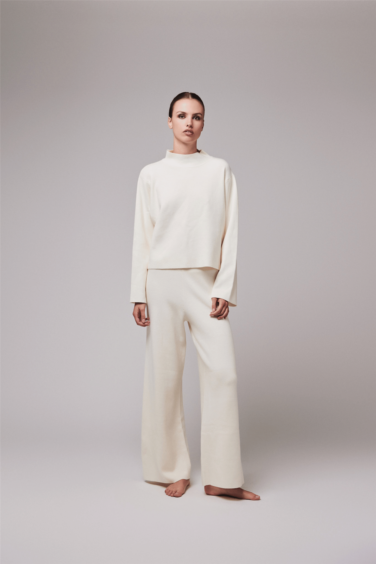 IBEN SERGE PANTS Offwhite