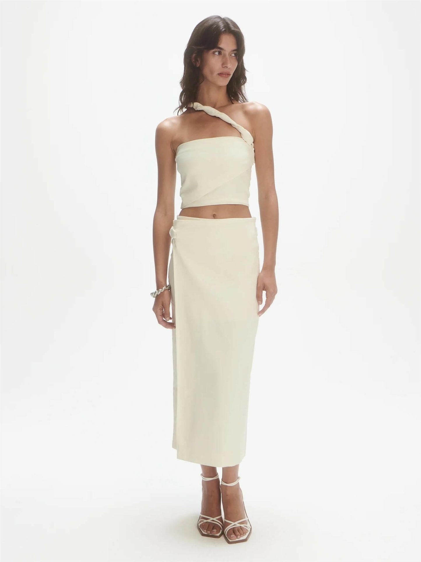 Overlap skirt Off-White.