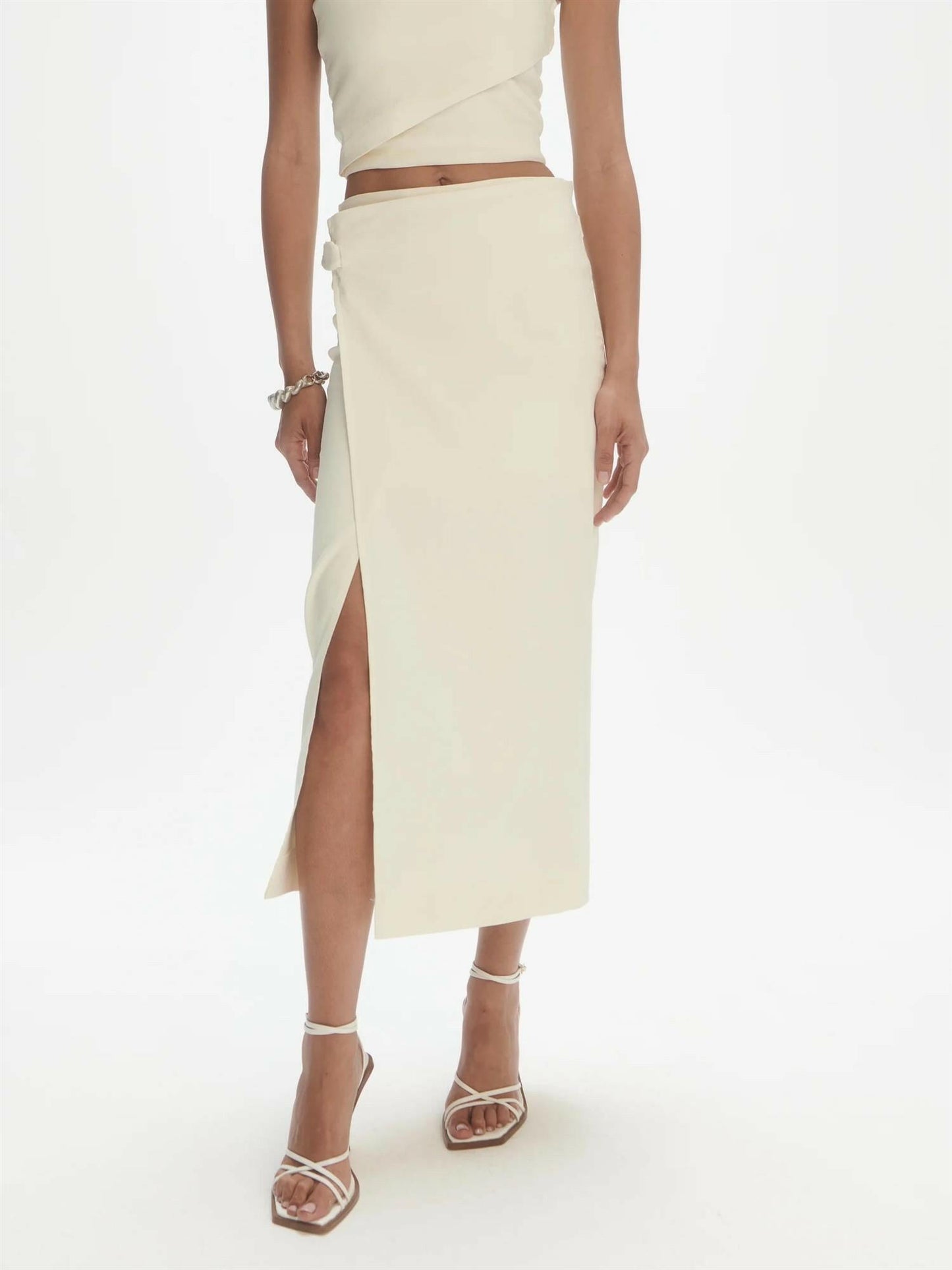 Overlap skirt Off-White.