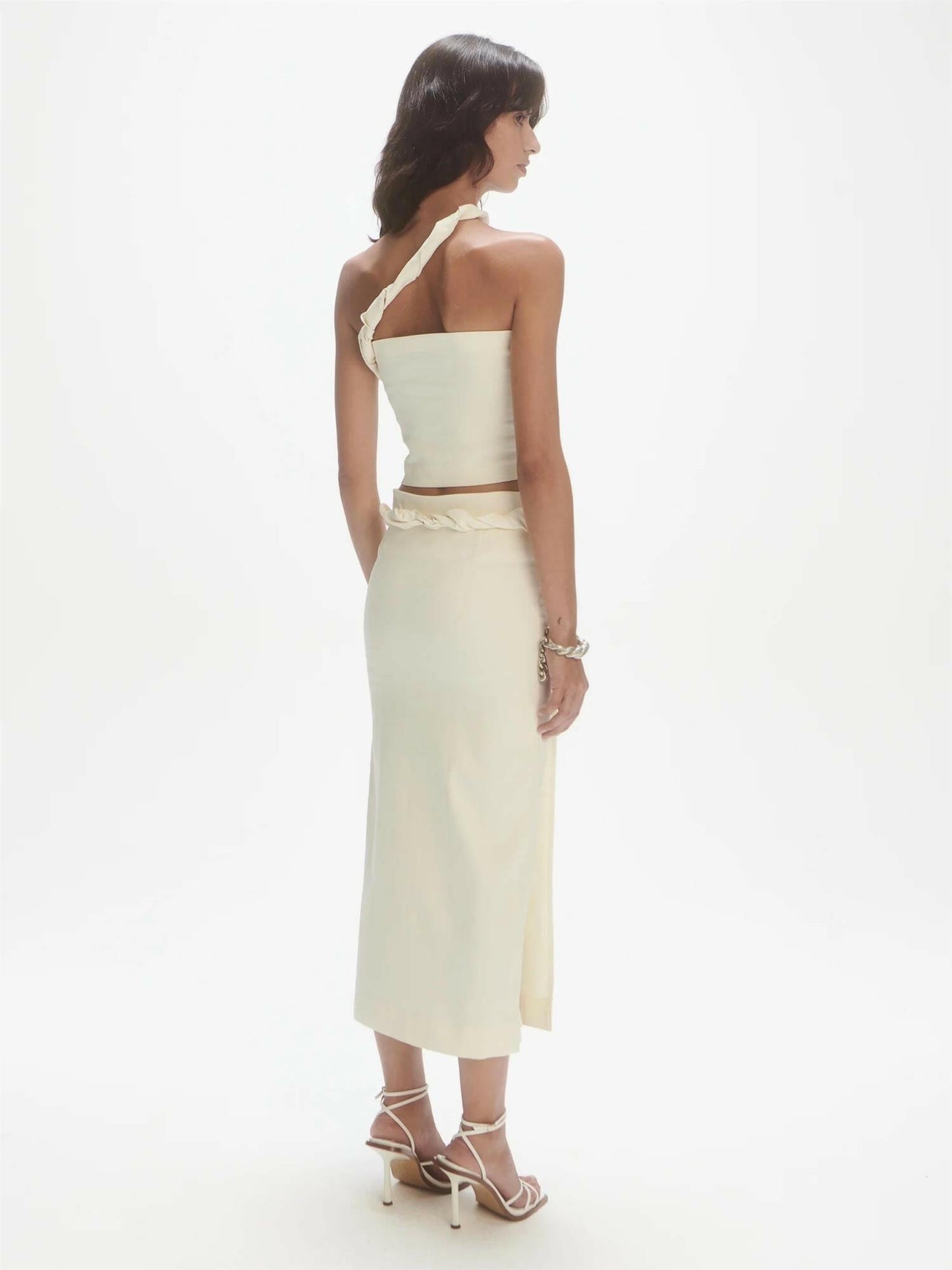 Overlap skirt Off-White.