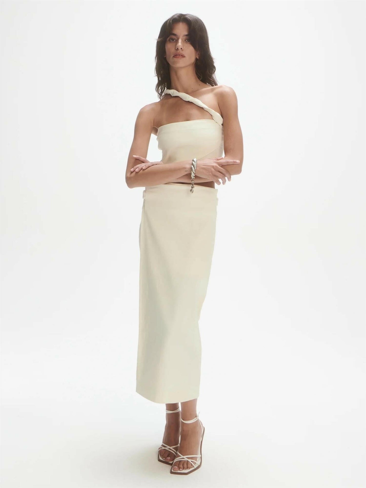 Overlap skirt Off-White.