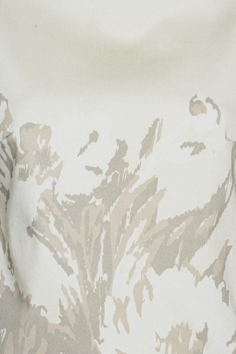 Floral Cropped Top Flower Jacquard + Almond Milk Comb..