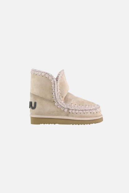 Eskimo 18 Suede - Glitter Logo Rose Beige