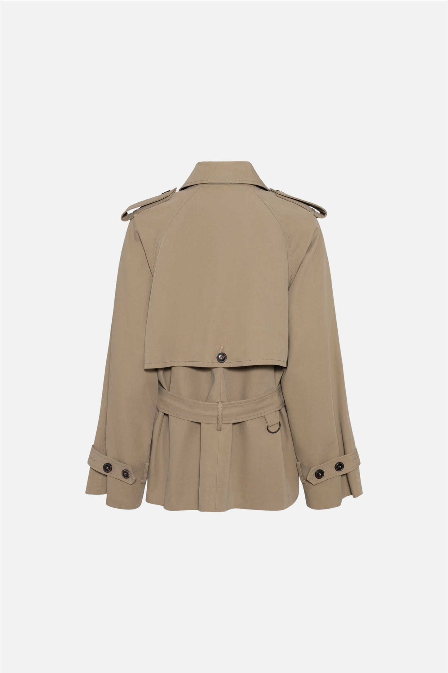 Majorstuen Trench Short Khaki