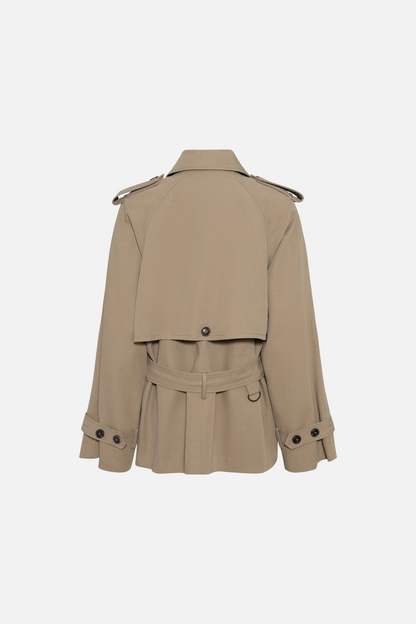 Majorstuen Trench Short Khaki