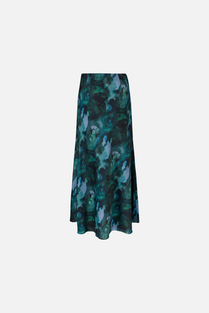 Diaz Print Skirt MA Green.