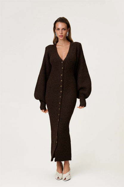 Montana Maxi dress Brown Melange