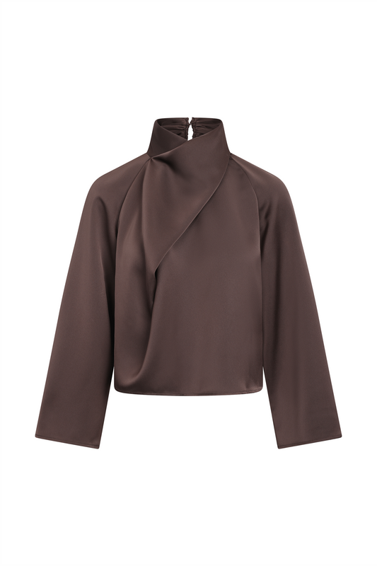 Cira Blouse Black Coffee