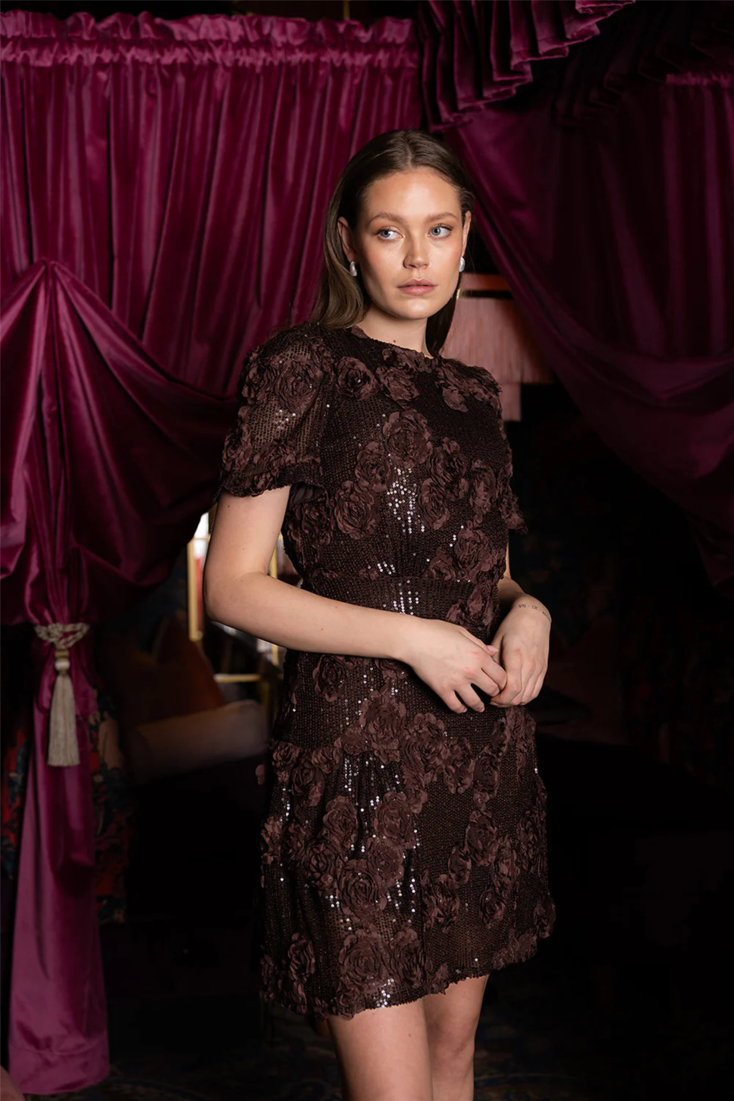 Ayla Dress Brown.