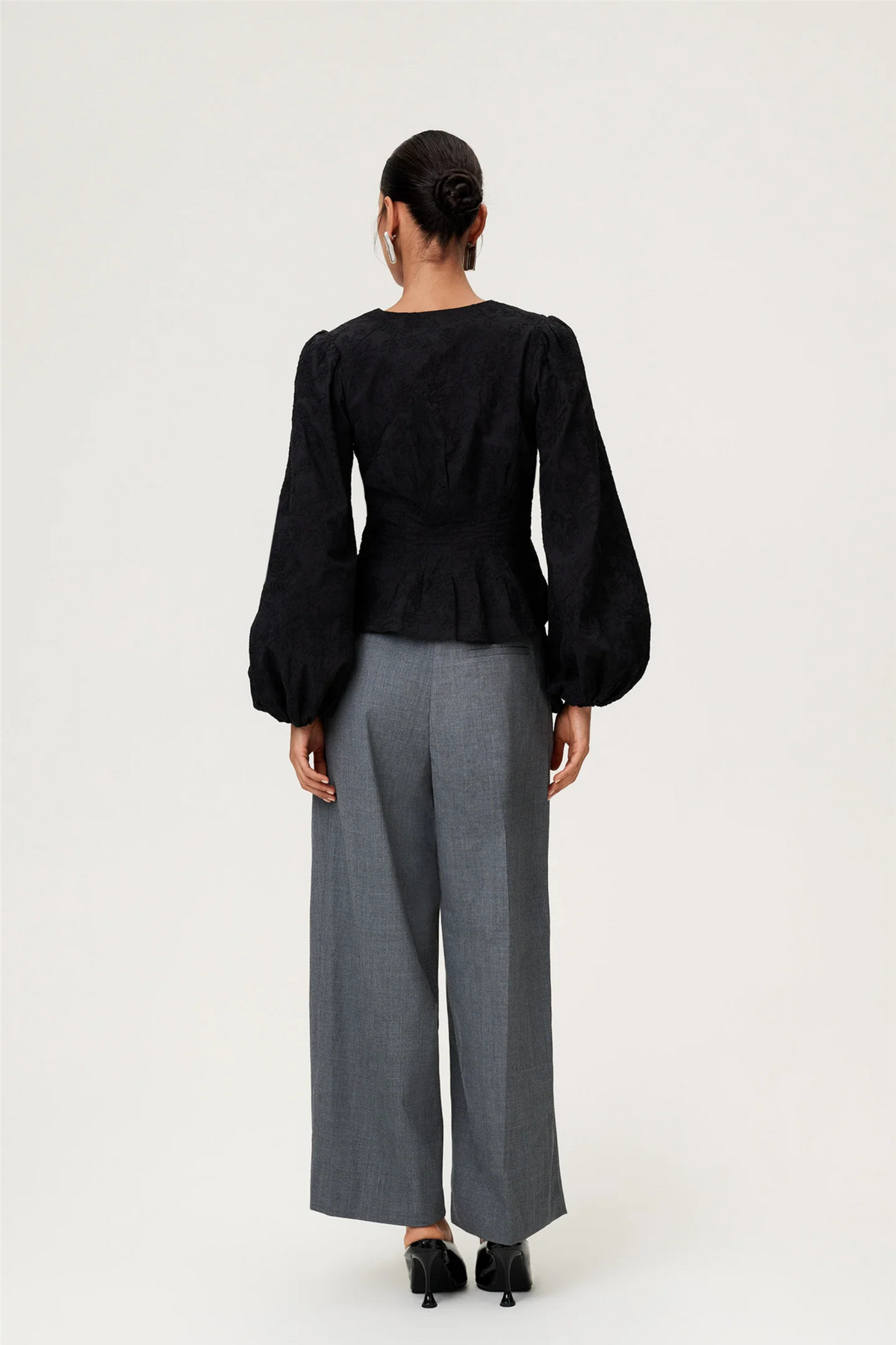 Palena Blouse Black Embroidery