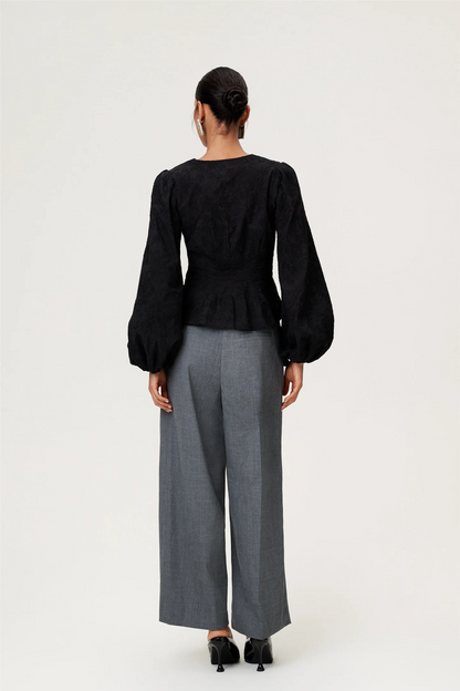 Palena Blouse Black Embroidery