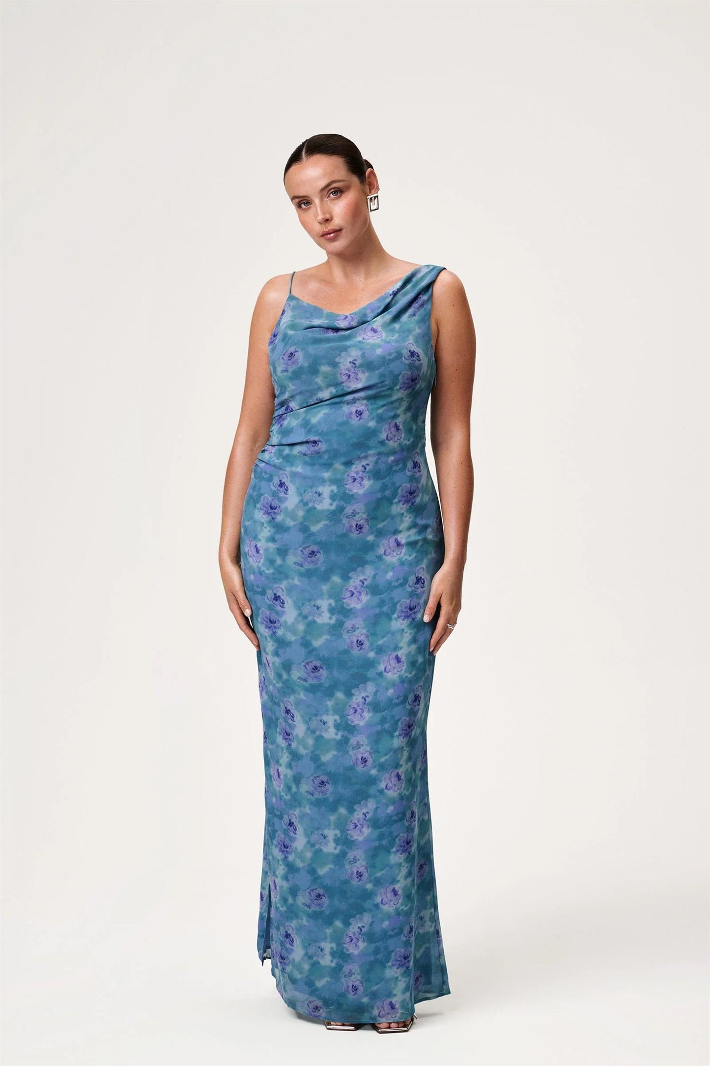 Almeria Dress Dusty Blue