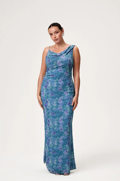Almeria Dress Dusty Blue