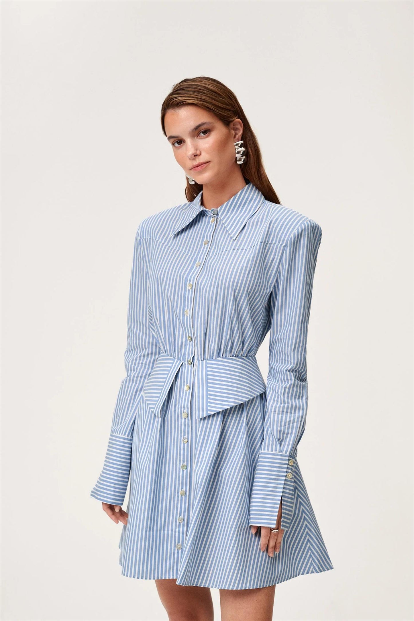 Alassio Dress Blue Stripe