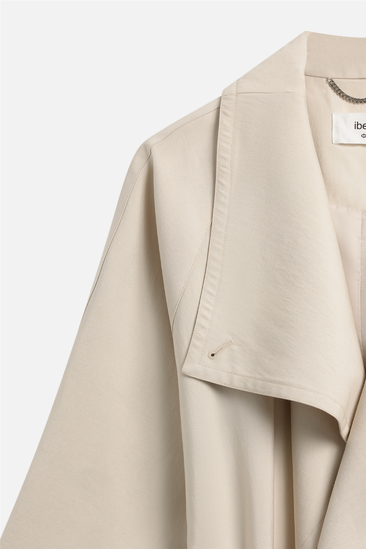 Atari Oversized Trenchcoat Dove White.