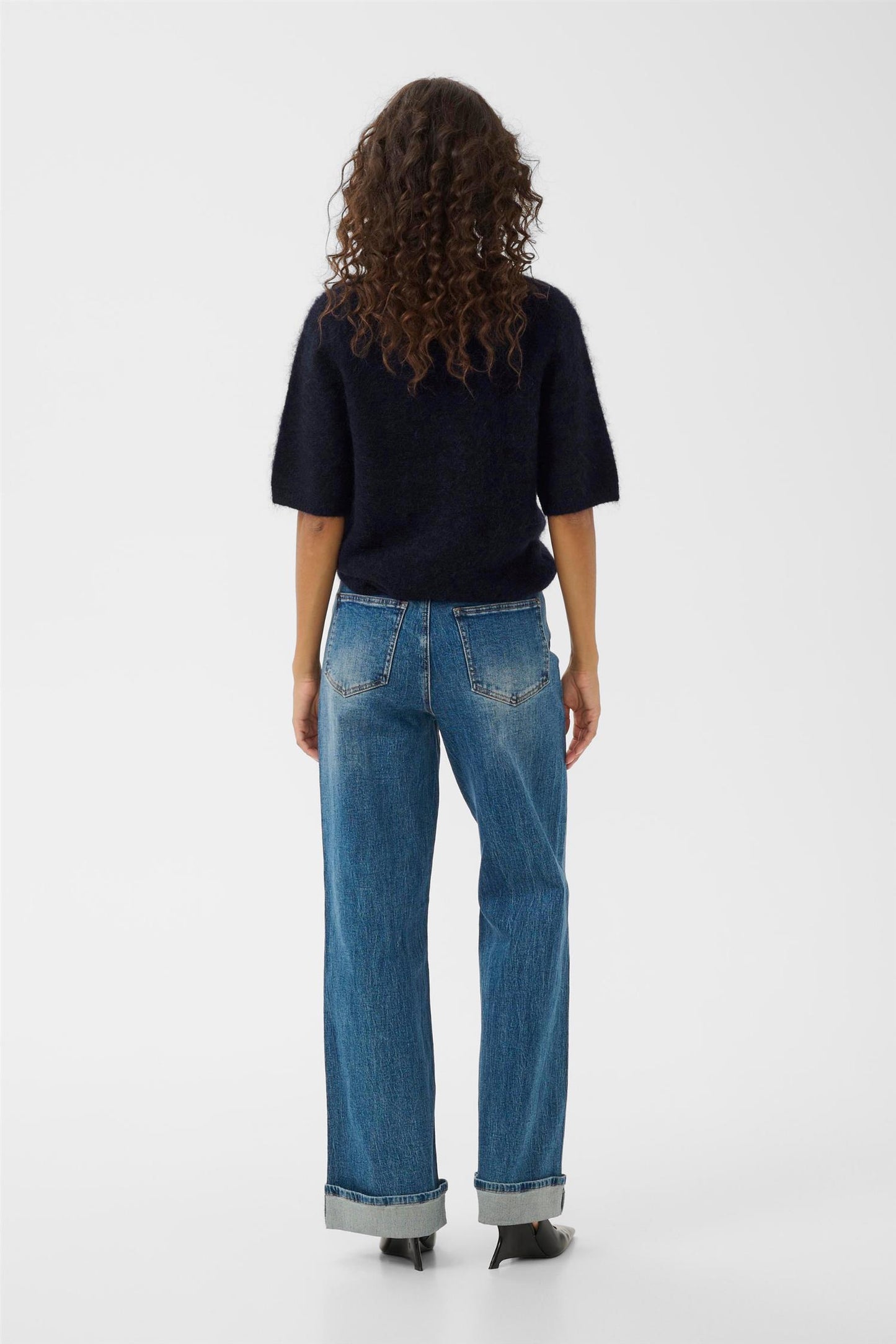 GZdebbie ss tee Navy Melange.