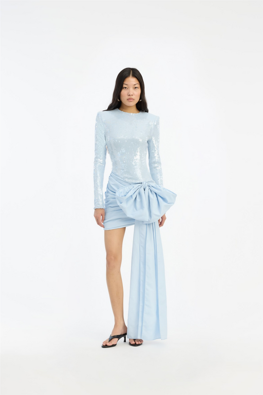 Sequins Bow Mini Dress Plein Air
