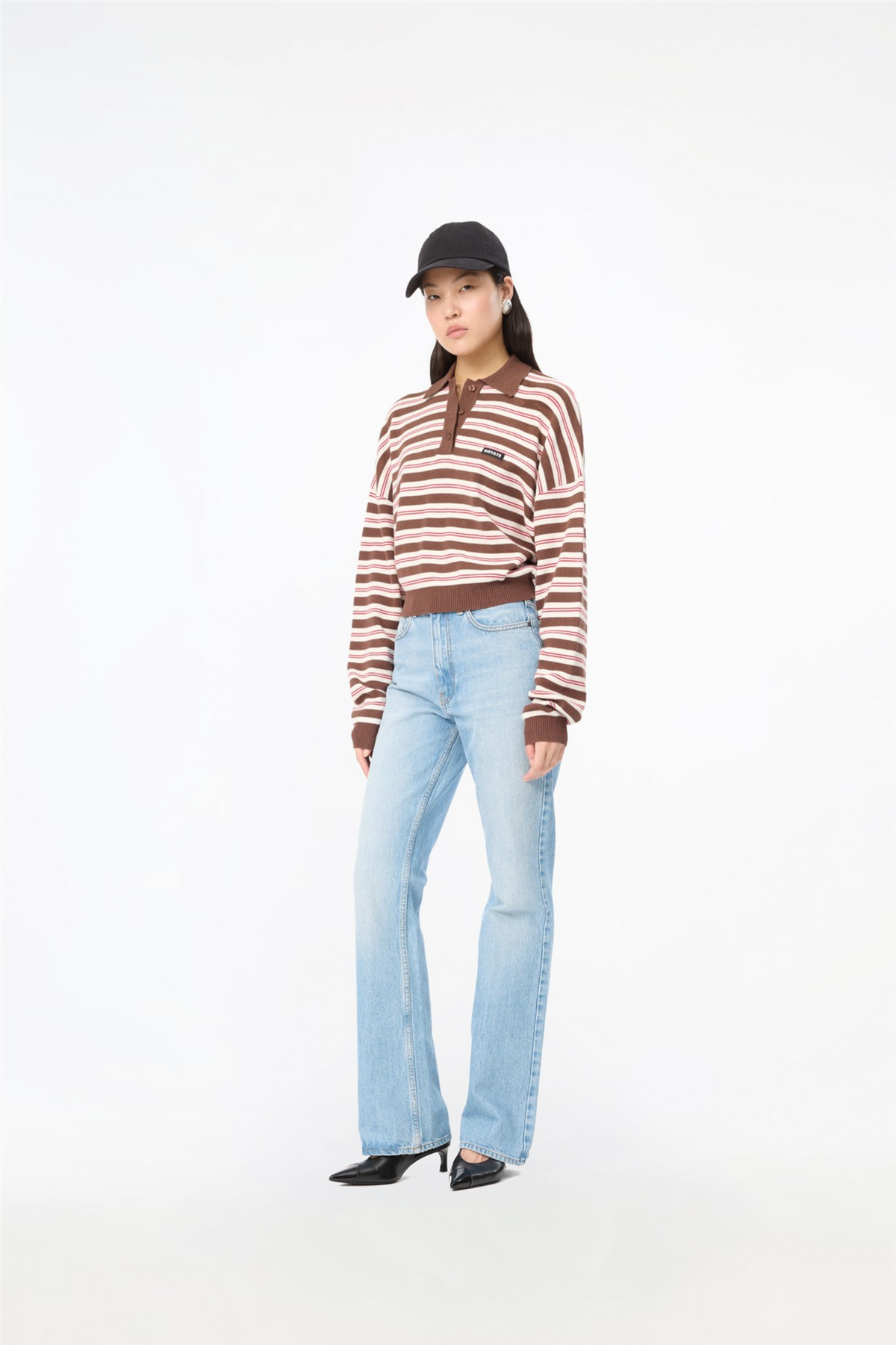 Slinky Knit Polo Shaved Chocolate.