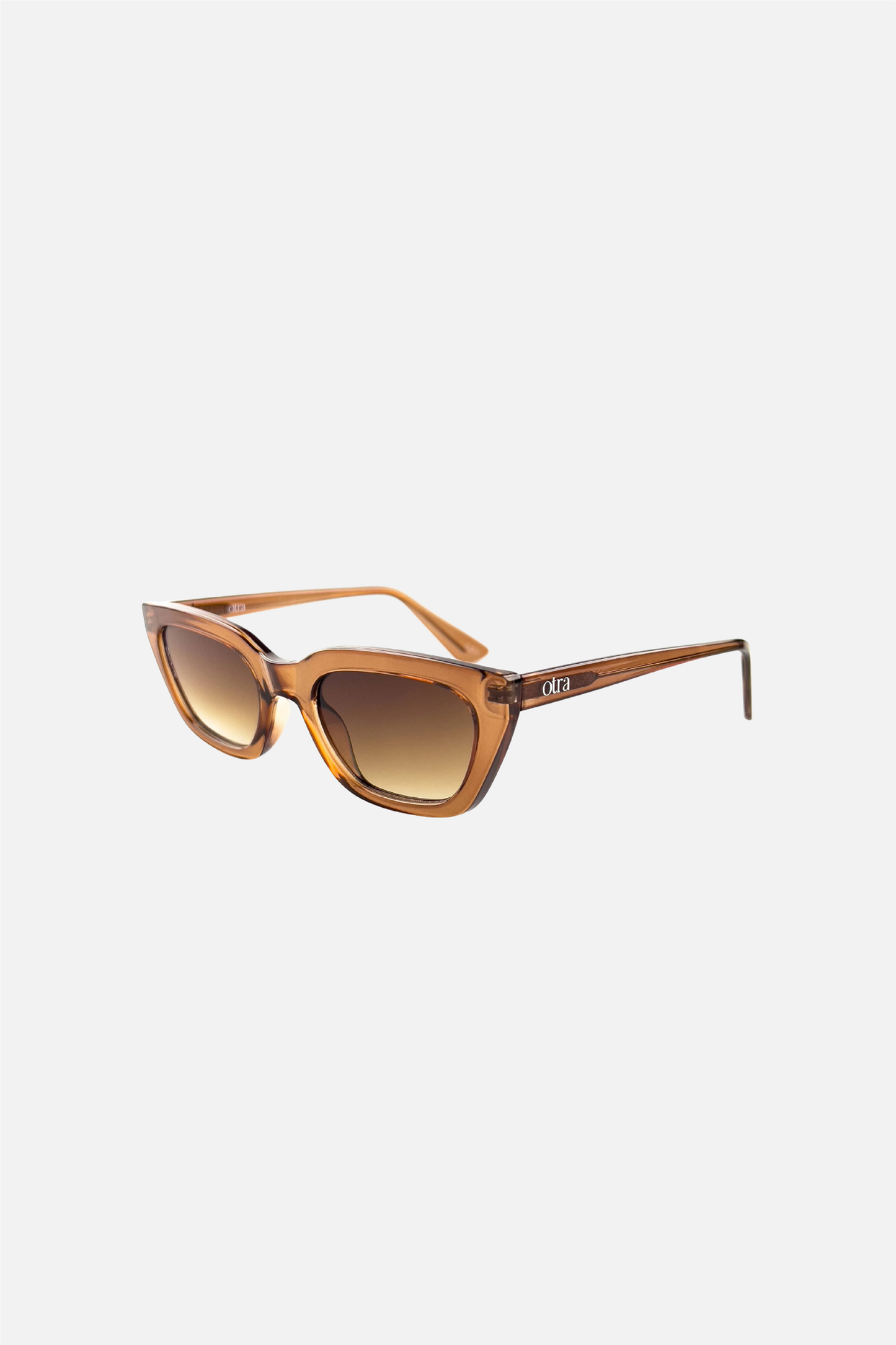 Nove Cat Eye Transparent Coffee