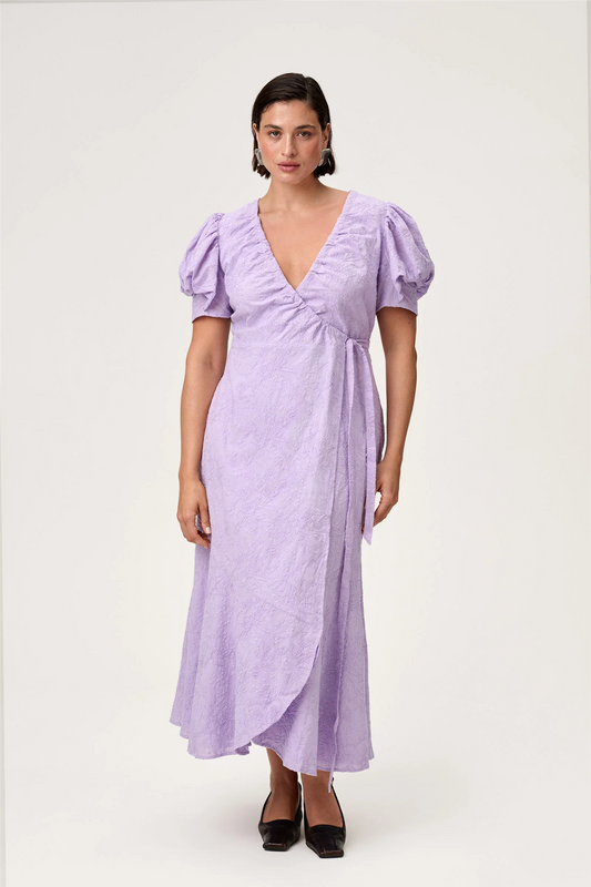 Ferrone Dress Lilac Embroidery