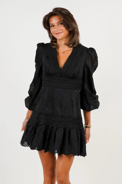 Castle Lace Dress Black.