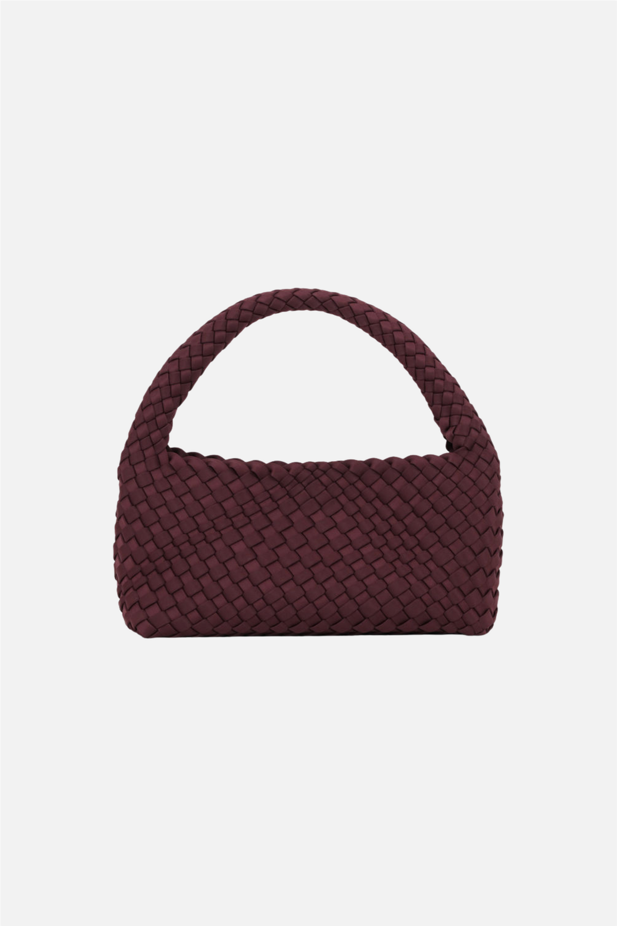 Woven Scuba Mini Bag + Pouch Burgundy.