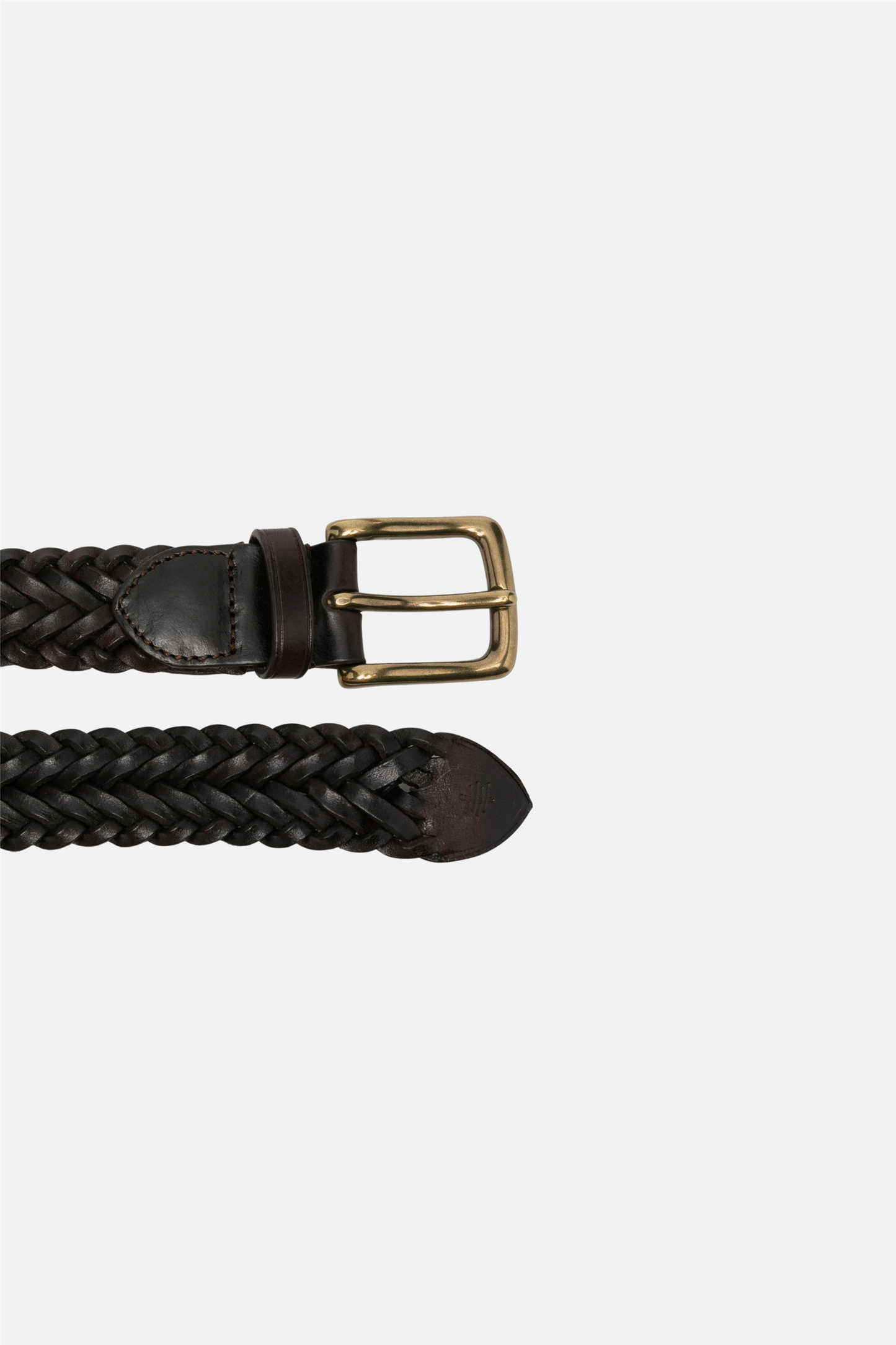 Ply Polo Tip Belt Dark Brown