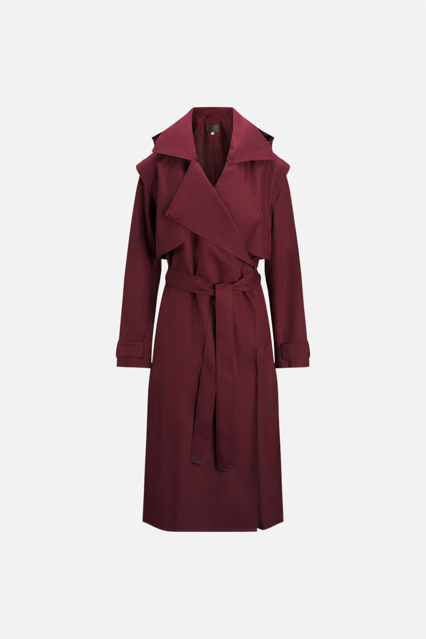 Regndråpe Trench Coat Wine Red.