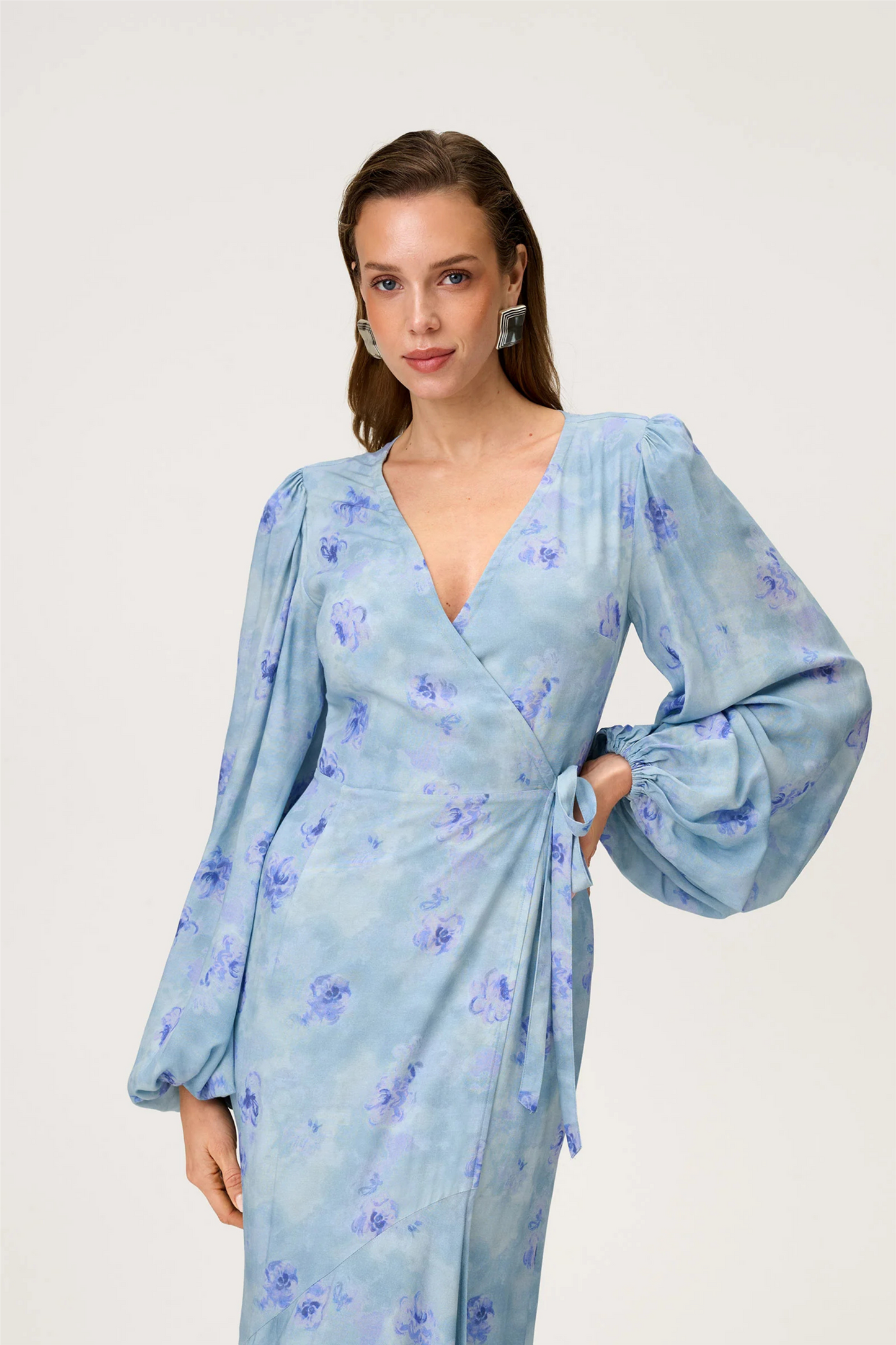 Portofino Maxi Dress Pale Blue