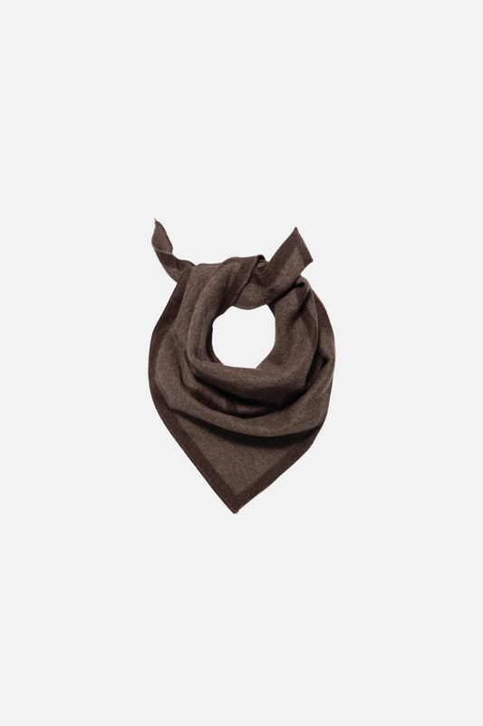 Triangle scarf small Tobacco / Cacao