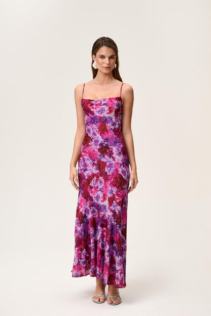 Verona Dress Lilac Flower