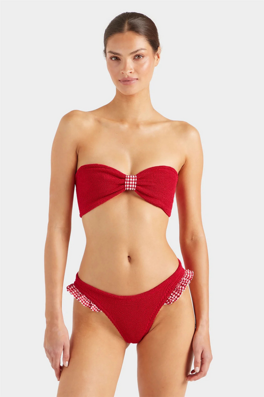 Jean Bikini Gingham red Gingham Red