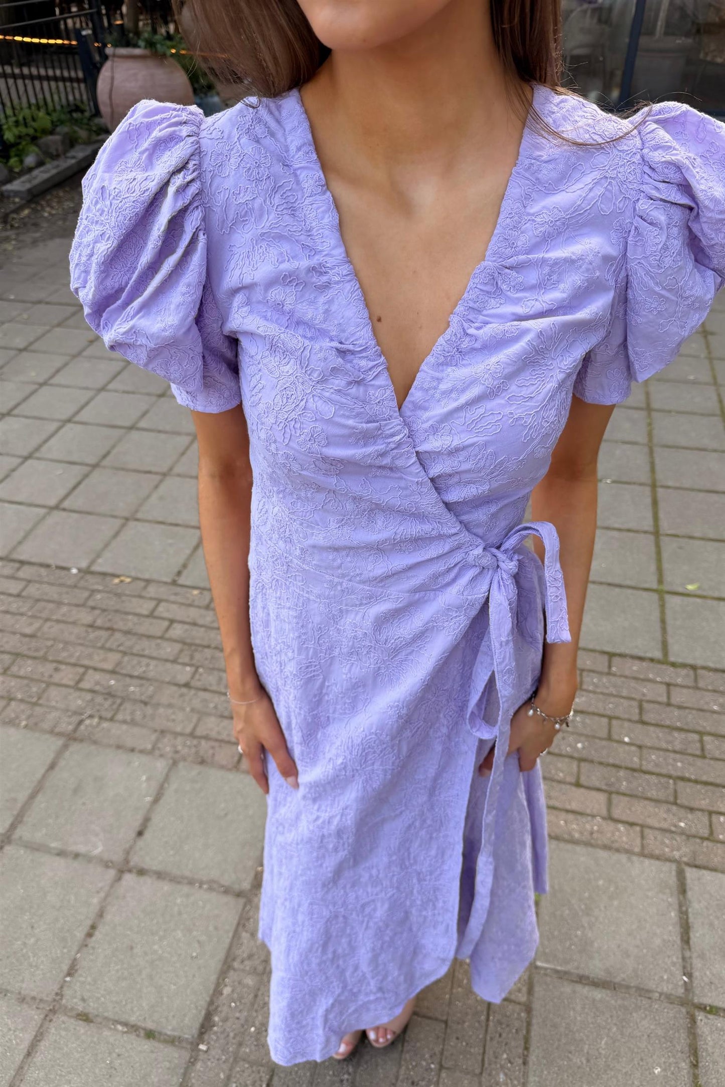 Ferrone Dress Lilac Embroidery