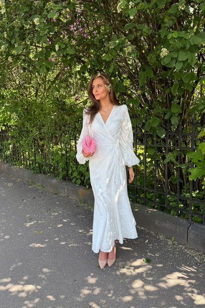 Portofino Maxi Dress White Embroidery