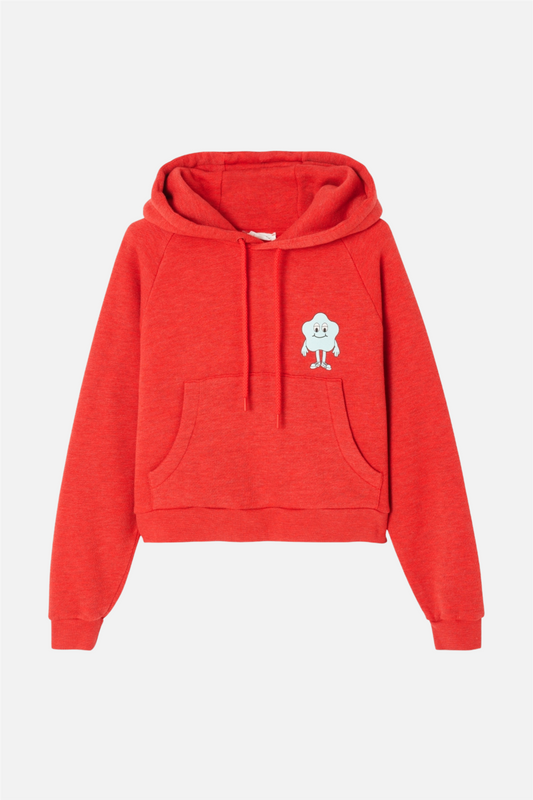 DOVEN SWEAT ML CAPUCHE Piment Surteint